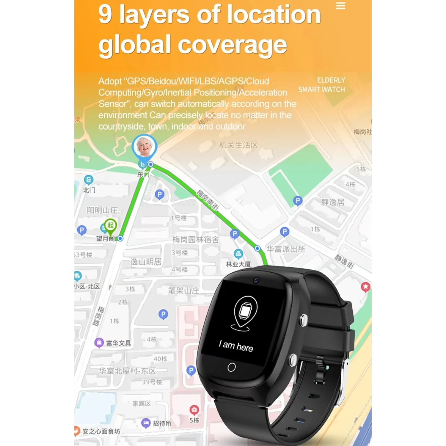Montre Connectée Avec Alarme Chute – Image 6