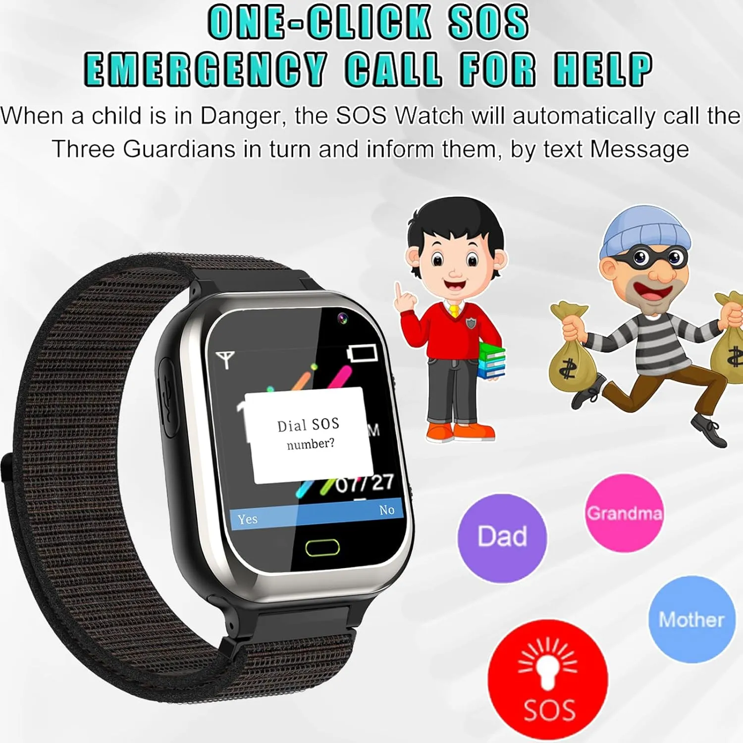 Smartwatch Enfant avec Appels – Image 3