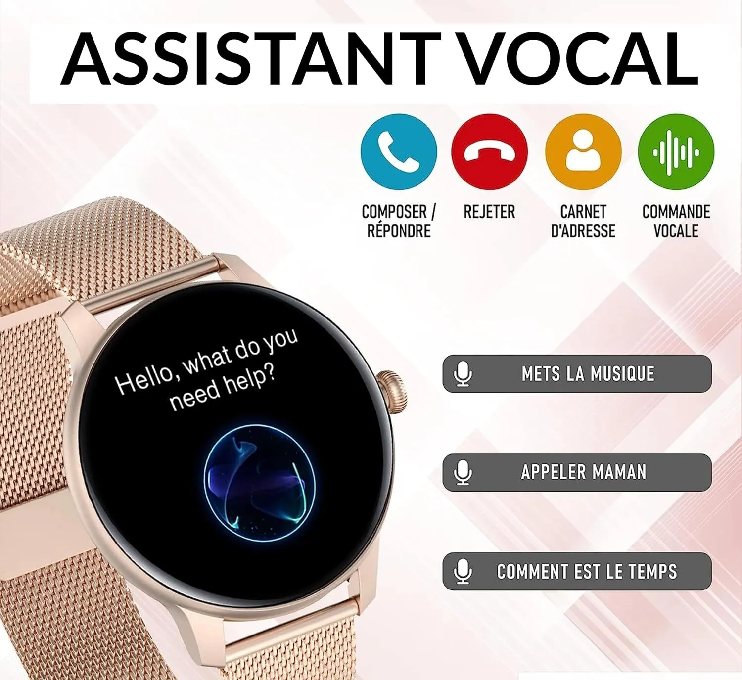 Montre Connectée Femme Appels Bluetooth – Image 2