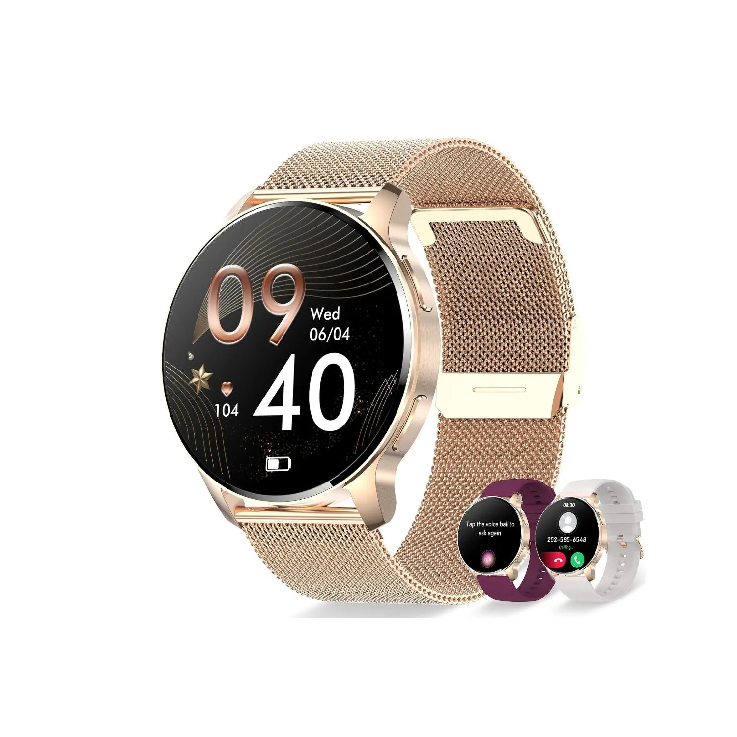Montre Connectée Femme Avec Bracelets Interchangeables