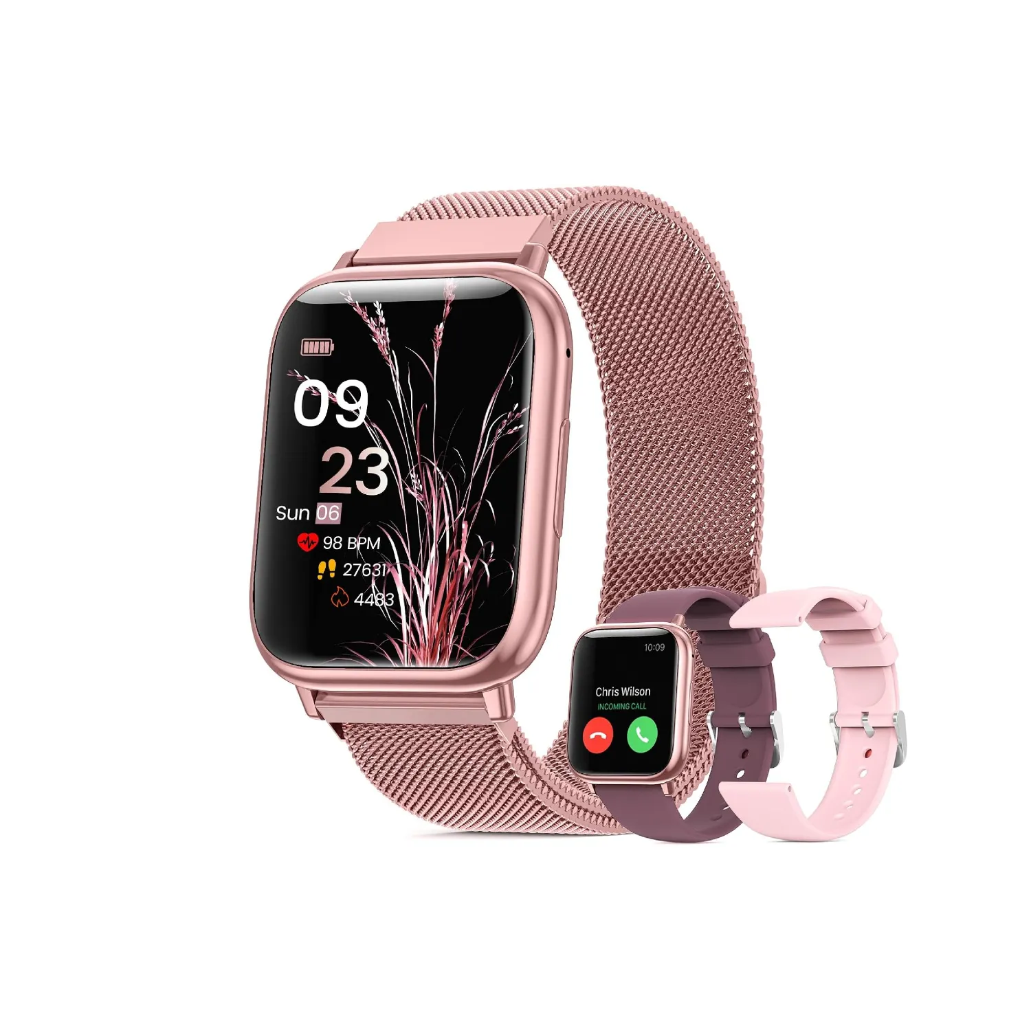 Montre Connectée Femme Bracelet Interchangeable