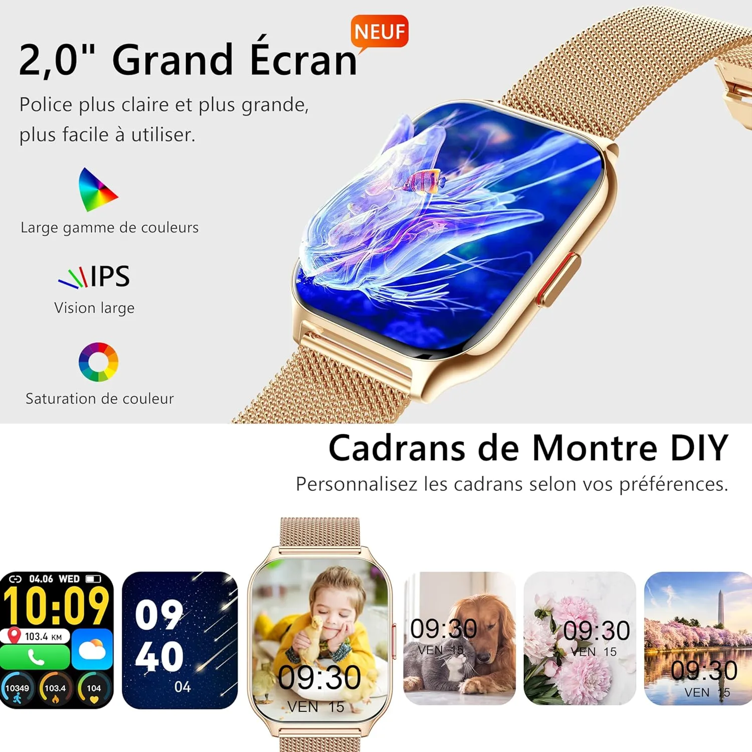 Montre Connectée Femme Carrée – Image 6