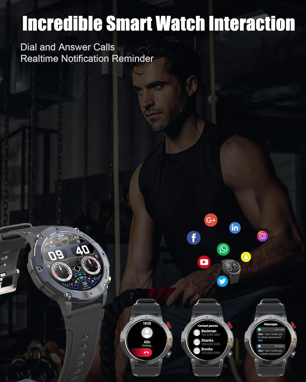 Smartwatch Sportive Résistance Invincible – Image 7