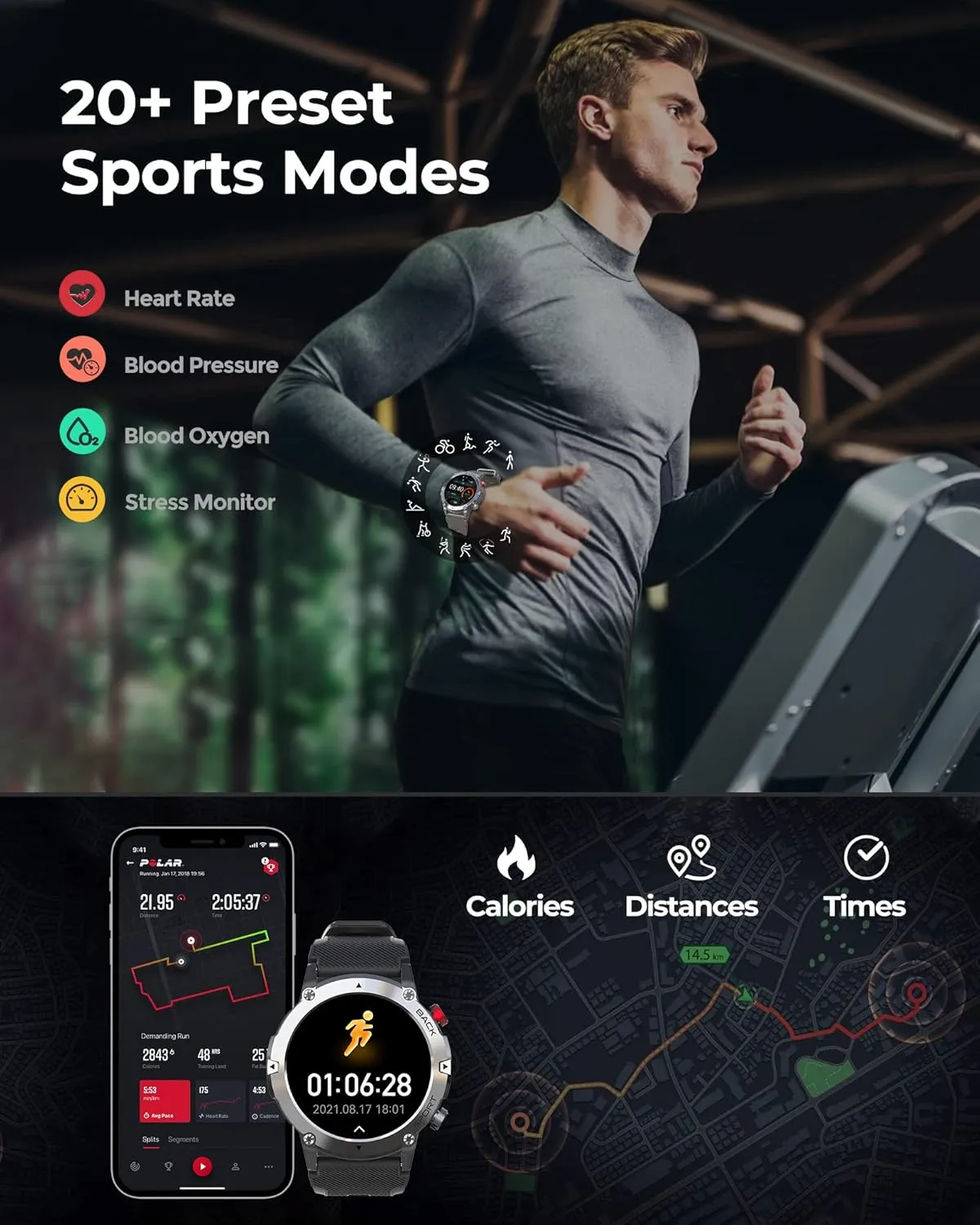 Smartwatch Sportive Résistance Invincible – Image 3