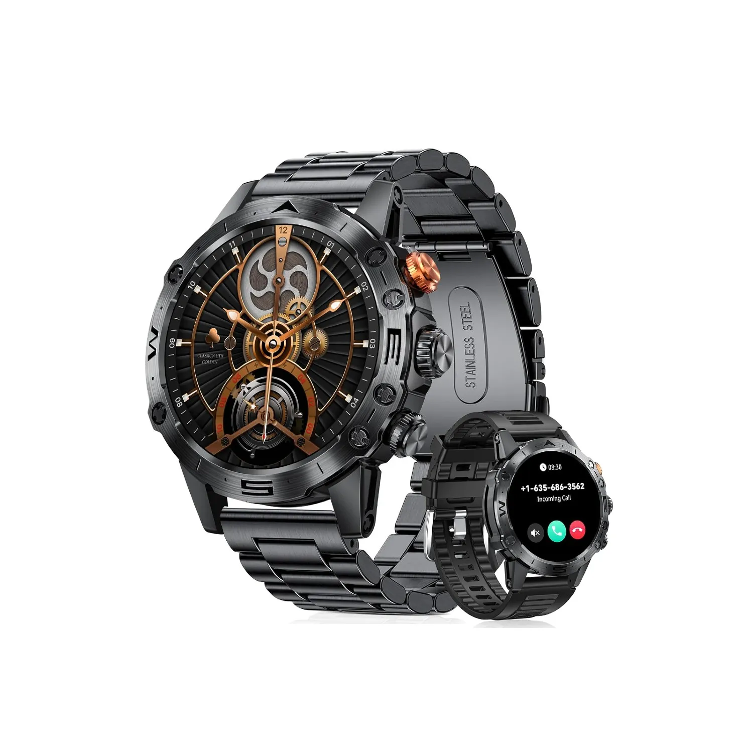 Montre Connectée Acier Homme