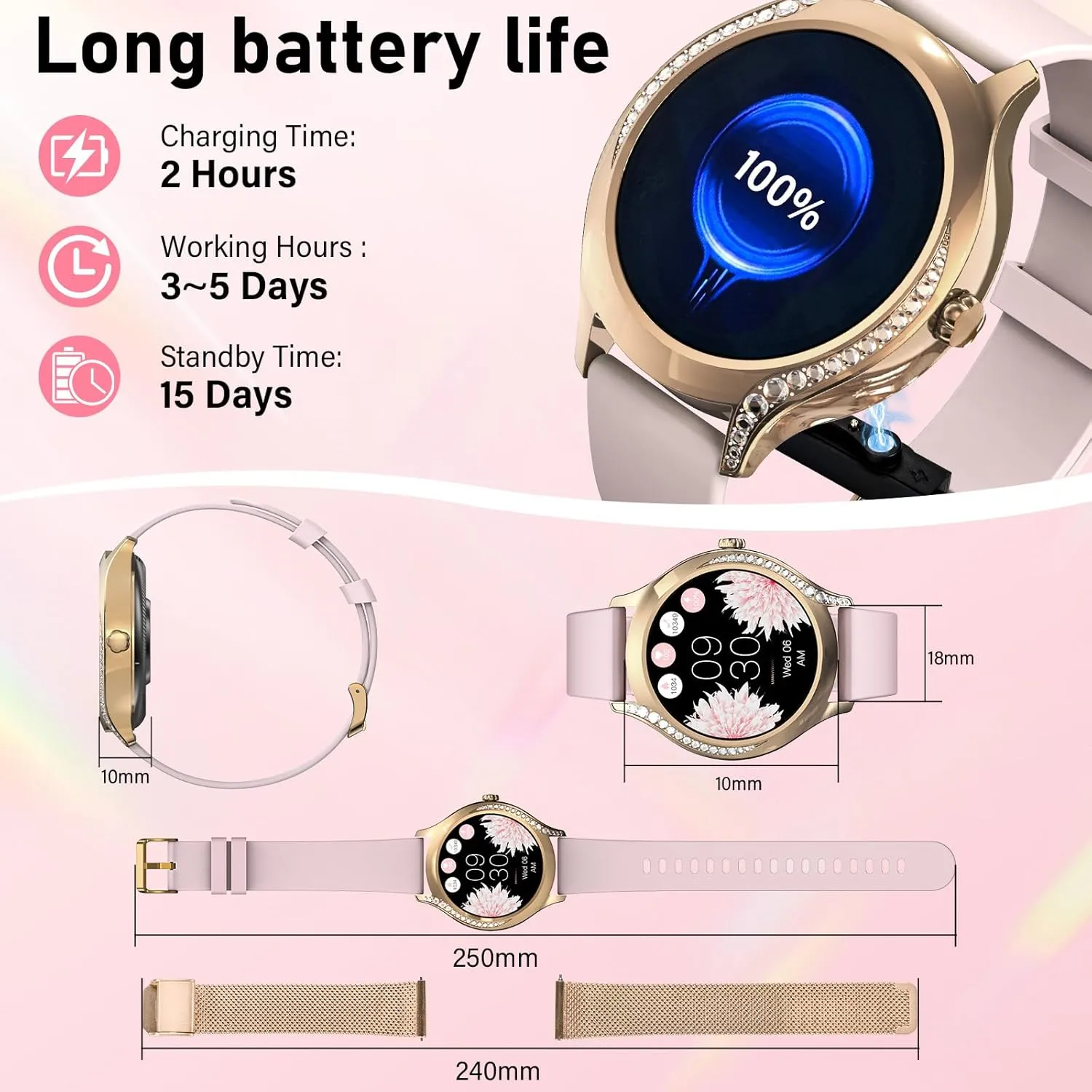 Montre Connectée Élégante Femme – Image 7