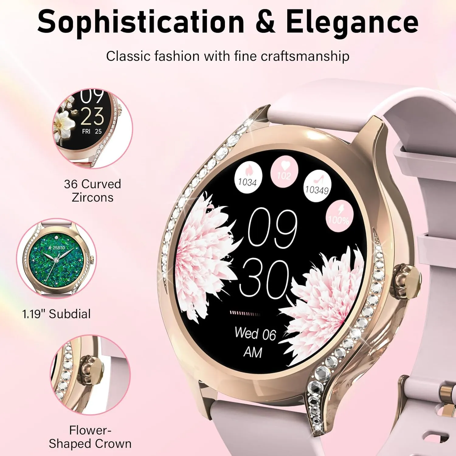 Montre Connectée Élégante Femme – Image 2
