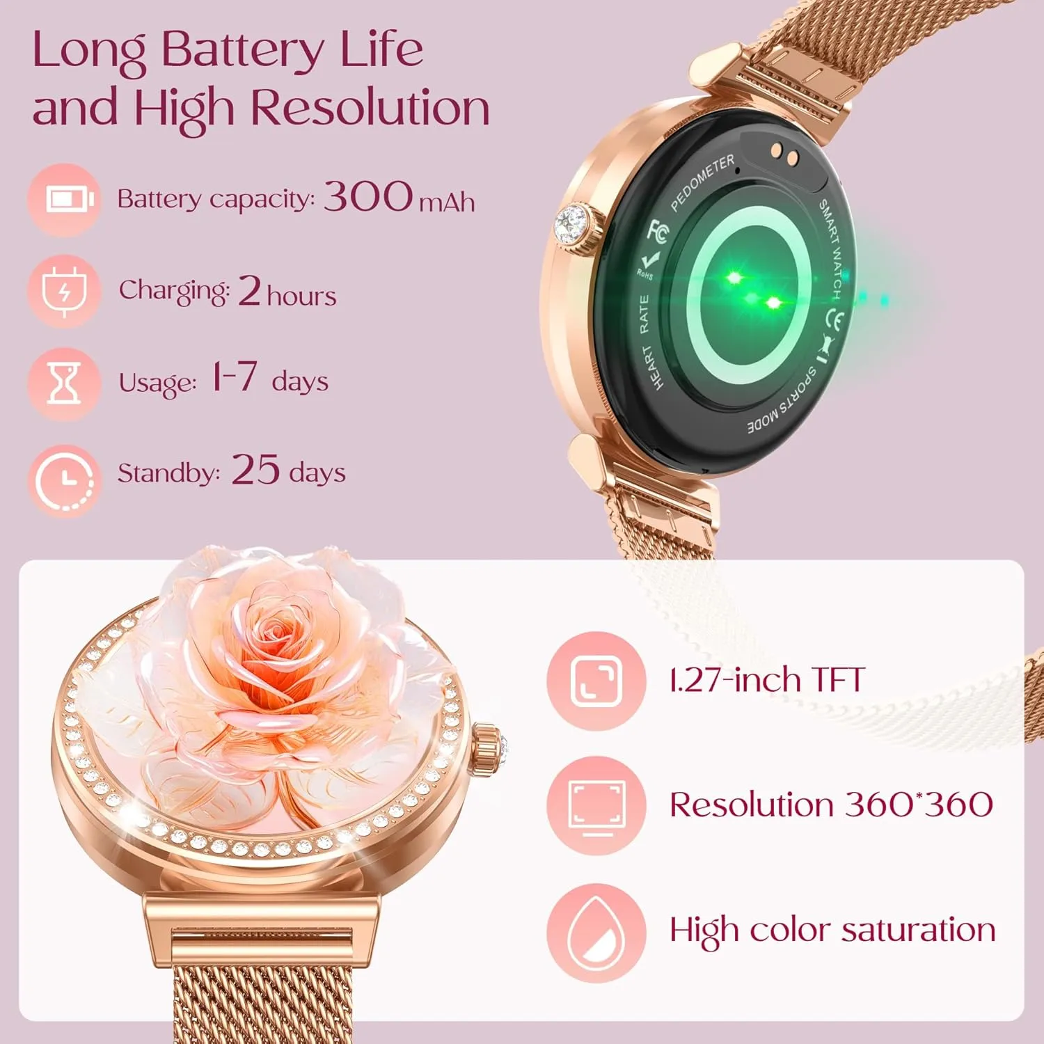 Montre Connectée Féminine et Jolie – Image 6