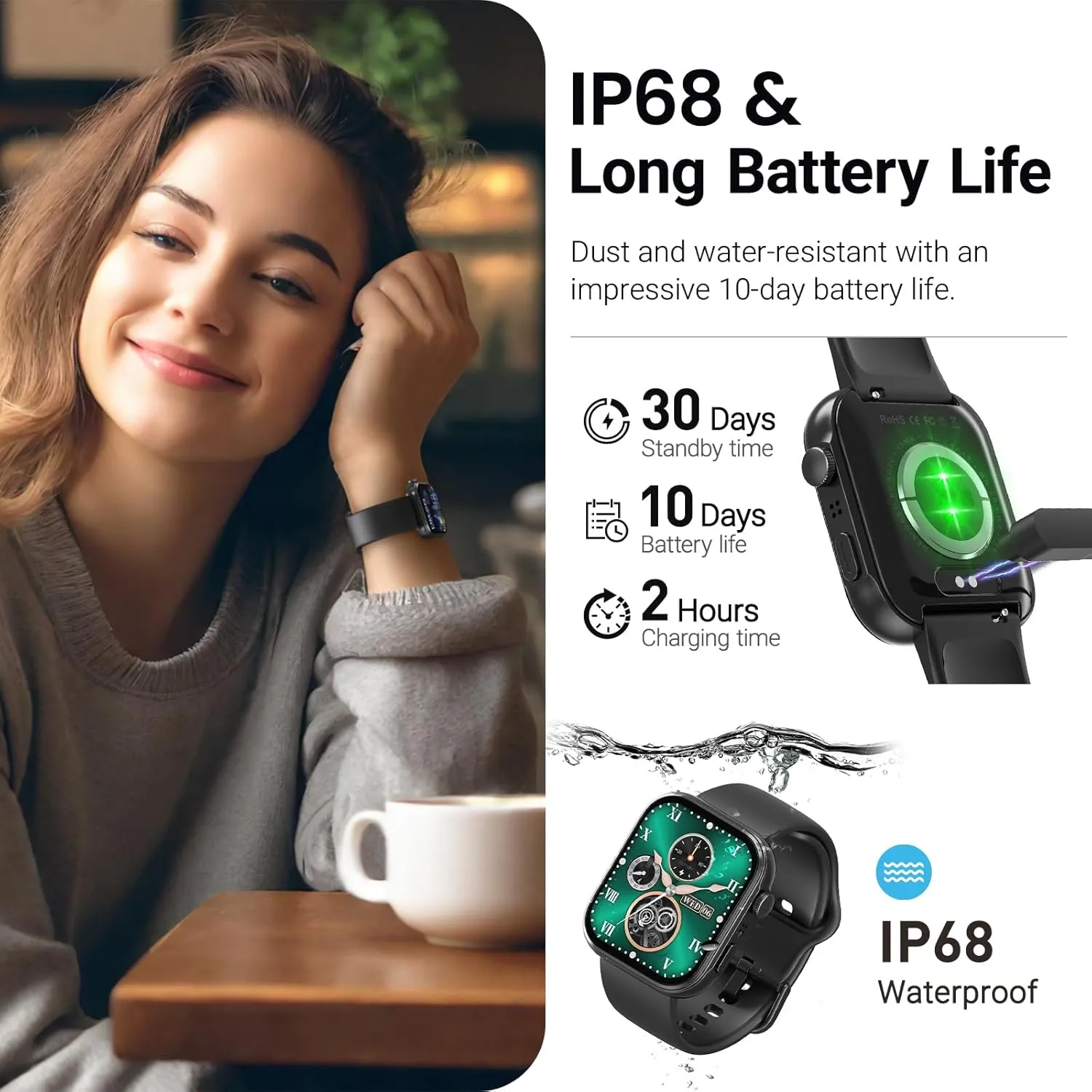 Montre Connectée Waterproof Compatible iPhone – Image 2