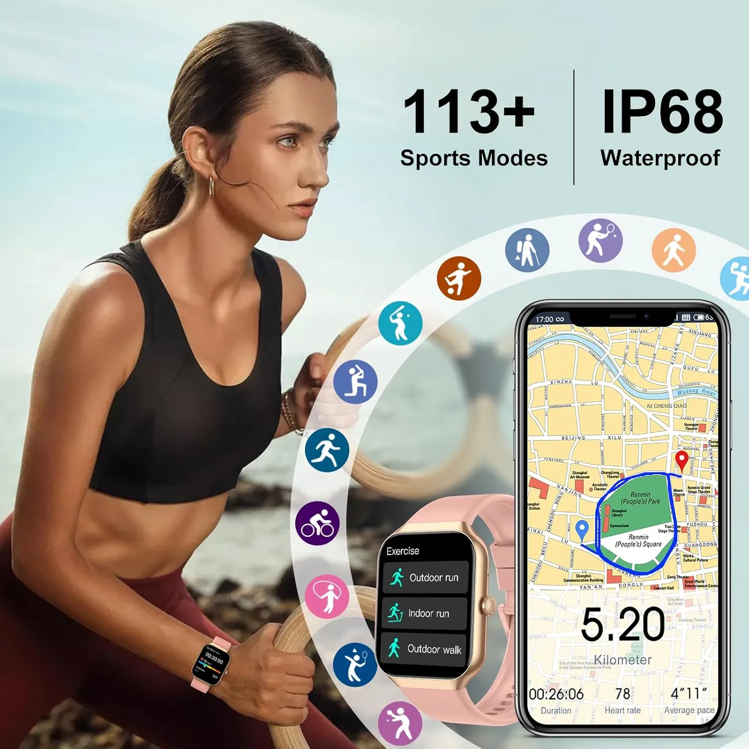 Montre Intelligente Femme Course – Image 2